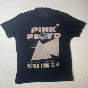 Pink‎ Floyd World Tour 72 73 T Shirt Black X Large Graphic Tee